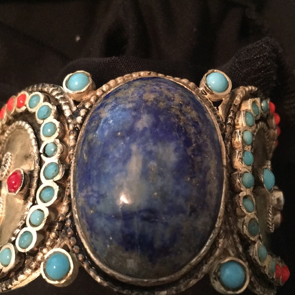 Jewelry - Silver & lapis cuff bracelet NWOT. Jewelry - Silver & lapis cuff bracelet NWOT.